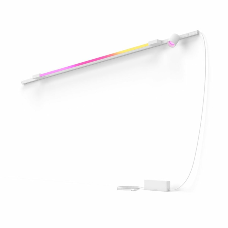 Slimme Verlichting Philips Hue | Perifo Basisset Voor Rechte Muur (1 Spot, 1 Light Tube Groot)