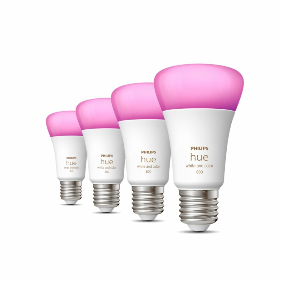 Slimme Verlichting Philips Hue | A60 - E27 Slimme Lamp - 800 (4-Pack)