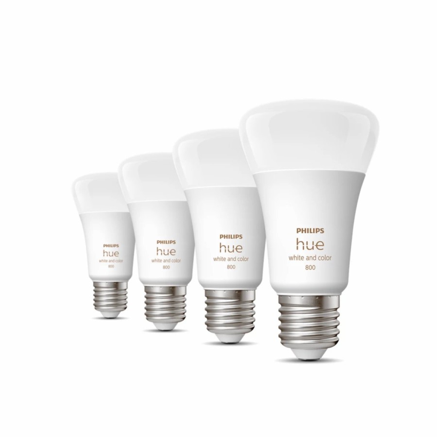 Slimme Verlichting Philips Hue | A60 - E27 Slimme Lamp - 800 (4-Pack)