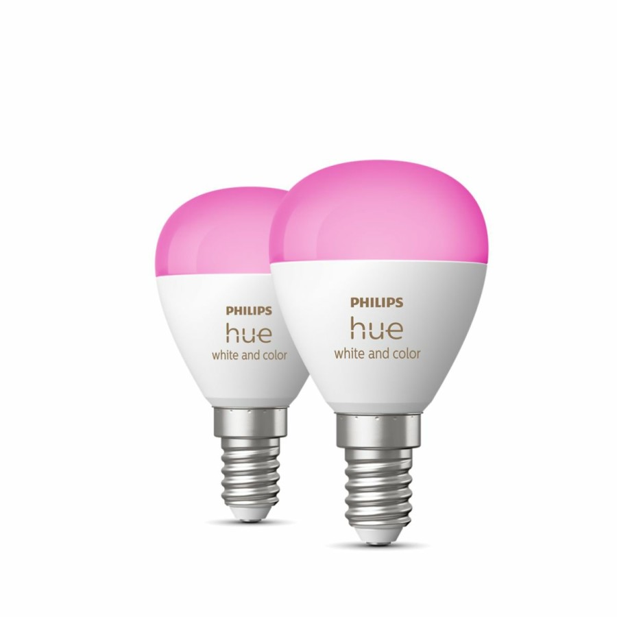 Slimme Verlichting Philips Hue | Kogellamp - E14 Slimme Lamp - (2-Pack)