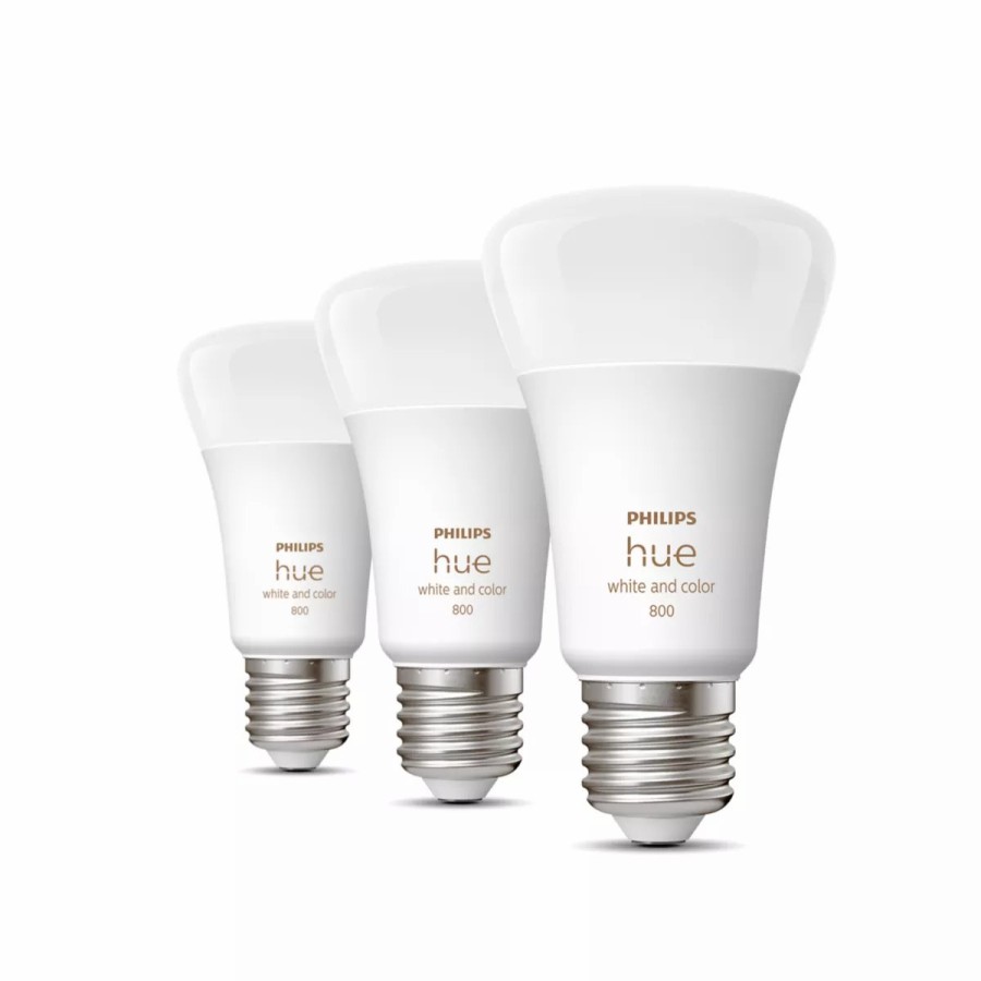 Slimme Verlichting Philips Hue | A60 - E27 Slimme Lamp - 800 (3-Pack)