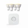 Slimme Verlichting Philips Hue | Bundel: 4X White Ambiance Gu10 + Hue Bridge