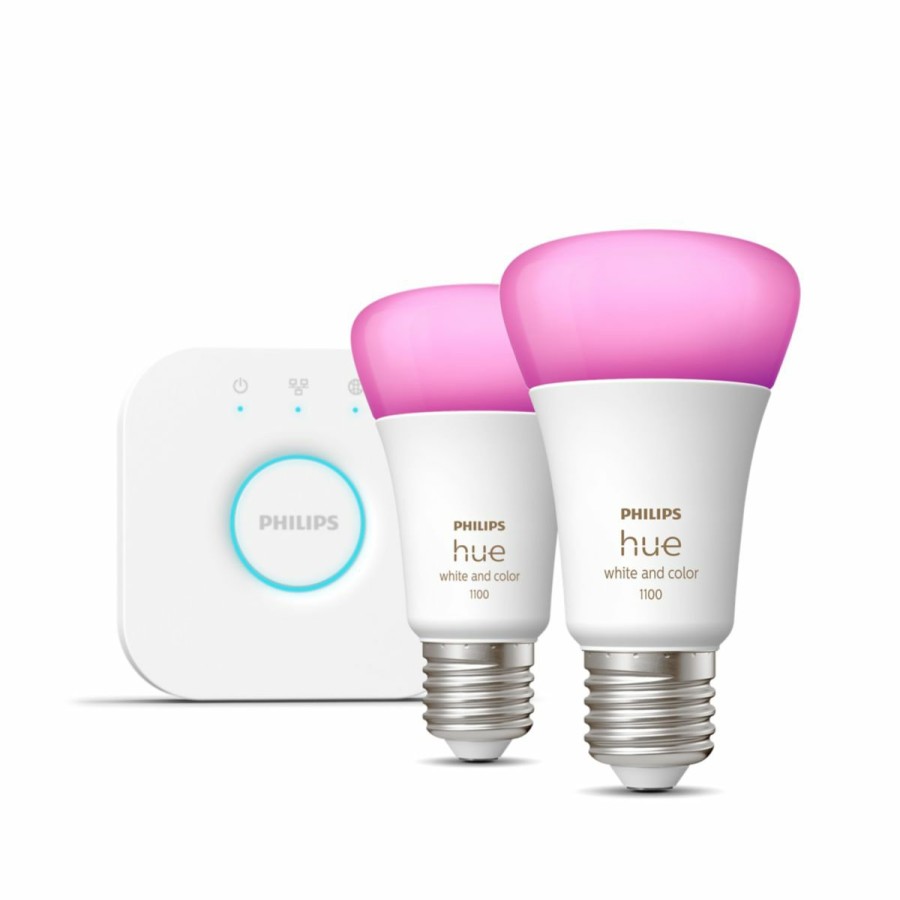 Slimme Verlichting Philips Hue | Starterkit: 2 E27 Slimme Lampen (1100)