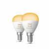 Slimme Verlichting Philips Hue | Kogellamp - E14 Slimme Lamp - (2-Pack)