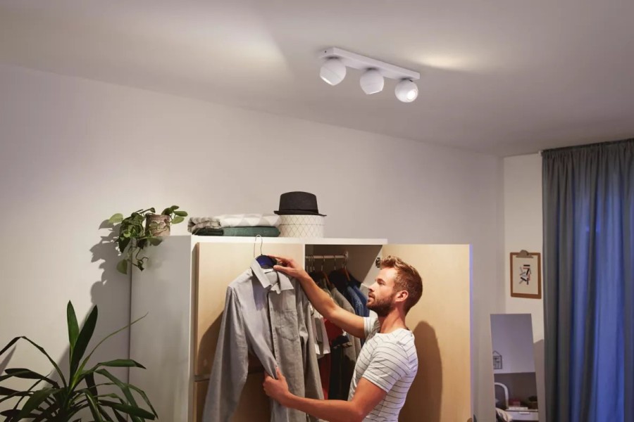 Slimme Verlichting Philips Hue | Buckram 3-Lichts Spotbalk