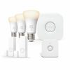 Slimme Verlichting Philips Hue | Bundel: 2X Secure Contact Sensoren + Motion Sensor + 3X White E27 Lamp + Bridge