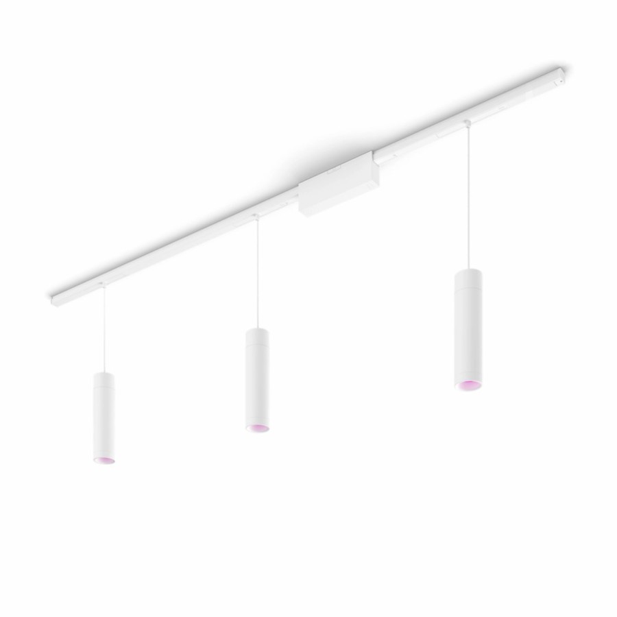 Slimme Verlichting Philips Hue | Perifo Rechte Basisplafondset (3 Hanglampen)